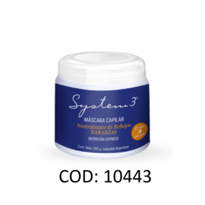 SYSTEM 3 MASCARA ANTIREFLEJOSNARANJA X 250GRS