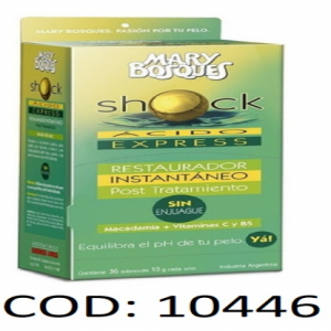 MARY BOSQUES SHOCK ACIDO EXPRES S/E SACHET X 36U