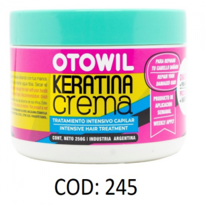 OTOWIL KERATINA EN CREMA TRAT.CAPILAR POTE X 250 G