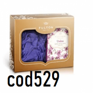 FULTON ESTUCHE VIOLETA ESPONJA + JABÓN
