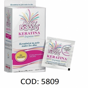 MARY BOSQUES KERATINA EXPRESS SACH.X36 UN. S/ENJ.