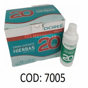 DOREE CREMA OXIGENADA DE HIERBAS 20VOL X 100CC