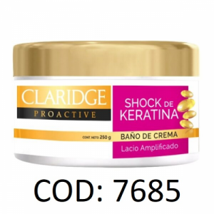 CLARIDGE PRO ACT SHOCK DE KERATINA BAÑO X 250GRS